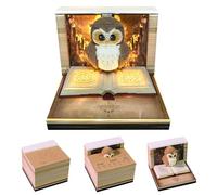 3D Memo Pad Calendar 2026 - Owl - Shaped Tear Away Carving Time Piece Notepad, 3D Sticky Notes Pad, 3D Memo Pads Art Sticky Notes For Thanksgiving Christmas Housewarming Offices Desktop Decoration