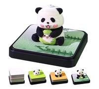 3D Memo Pad Cute Panda Time Piece 3D Calendar 2026 Tear Away Calendar Pen Holder DIY Creative Notepad for Desktop Home Office Decorations