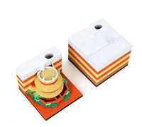 3D Memo Pad Japanese Anime Art Building Block, Paper Sculpture Notepad 8.5x8.5x6.5cm - Material, Fine Craftsmanship, Unique Desktop Decoration Gift