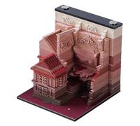 3D Memo Pad,Jiangnan Water Town Calendar,This is A Hand Torn Paper Sculpture Artwor