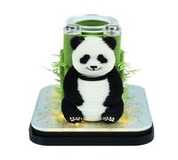 3D Memo Pad | Paper Art Panda 2026 Calendar Decor - Light Up Learning Planner for Students Work Home Living Room Bedroom Nightstand Bookshelf Decor Kids Adults