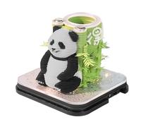 3D Memo Pad - Paper Carving 2026 Panda Calendar - Light Up Learning Planner for Students Work Home Living Room Bedroom Nightstand Bookshelf Decor Kids Adults