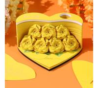 3D Memo Pad Rose,Artsy Rose Fower Note Pads,Fun Tear Off The Paper to Reveal The R-ose Shape,Multipurpose Flower Sticky N-OTES Notepad Note P-ad for Valentine's Day,Home Office
