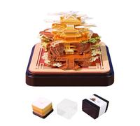 3D Memo Pad Time Piece Calendar 2026, 3D Artsy Pads Desk Calendar Laojun Mountain Paper Carving Sculpture Desktop Decor for Home Office School