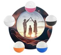 3D Memory Orb Ball Video Player - Upload Videos & Photos, 70mm Crystal Sphere with 3D Effect, Rechargeable Digital Display for Anniversary, Birthday Gift (PINK)