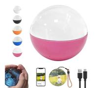 3D Memory Sphere with Digital Display, 2.76" Crystal Ball Video Player, Customizable Led Photo & Video,for Family MomentsAnniversary, Couples, Pets pink