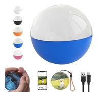 3D Memory Sphere with Digital Display, 2.76" Crystal Ball Video Player, Customizable Led Photo & Video,for Family MomentsAnniversary, Couples, Pets blue