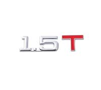 3D Metal 1.5T 1.6T 1.8T 2.0T 2.2T 2.4T 2.5T 2.8T 3.0T Car Sticker Emblem Badge Decal(1.5T)