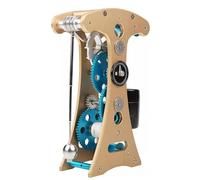 3D metal assembly clock model has 91 parts, a single run time of 5-10 minutes, features gears and a pendulum, easy assemble,for mechanics and physics enthusiasts