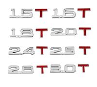 3D Metal Car Displacement Logo Car Rear Trunk Emblem Badge Vehicle Sticker(1.5T)