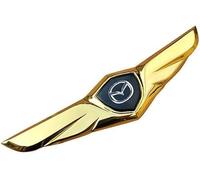 3D Metal Car Logo Sticker for Mazda MX-5 Miata NA NB NC ND 1990-2019 2020 2021 2022 2023, Emblem Badge Decals Chrome Look Self Adhesive Signs Sticker Auto Styling Accessories,Gold-Black