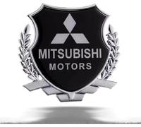 3D Metal Car Logo Sticker for Mitsubishi Eclipse Cross PHEV 2021 2022 2023, Emblem Badge Decals Chrome Look Self Adhesive Signs Sticker Auto Styling Accessories,Silver