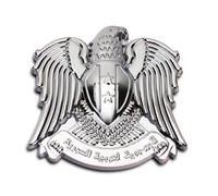 3D Metal Chrome Eagle Badge Car Trunk Emblems Decal Sticker Auto Motorcycle Tank (Silver)