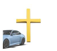 3D Metal Cross Sticker, Car Accessories Decals for Vehicles, Self Adhesive Cross Metal Car Emblem, Christian Auto Body Emblem Accessory Sticker for Auto, Truck, SUV, Side, Tailgate or Trunk Body
