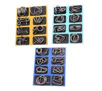 3D Metal Disentanglement Puzzle Toy - 5x5cm Brain Teaser Mind Game | Cognitive Skill, Problem Solving, Critical Thinking | Travel & Party Entertainment | Brain Teaser Puzzles Set