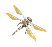 3D Metal Dragonfly Model Kits Puzzle for Adults, Steampunk 3D DIY Metal Assembly Insect Puzzles, Creative for Adults (126PCS)
