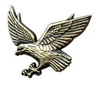 3D Metal Eagle Car Emblem Bold Customization Swift Adhesive Mount Multi-Scenario Use bronze 1pcs
