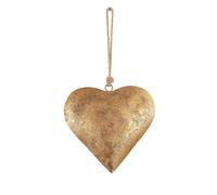 3D Metal Heart Decorative Bells with Hanging Rope Heart Shape Christmas Bells Rustic Xmas Bell Decoration Hanging Ornaments