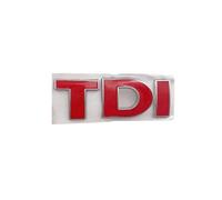 3D Metal Letters For Car Stickers TDI Letters 4 5 6 7 MK2 MK4 MK5 MK6 MK7 TDI Emblem Logo Badge Accessories(Red TDI)