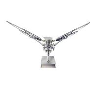 3D Metal Mechanical Flying Fish Wing-Flapping Model, Steampunk Dynamic Bionic Marine Life Model, Transmission Display Desktop Decor (Final version)