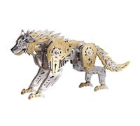 3D Metal Model Kit "Mechanical Warwolf" with Movable Joints, Steampunk Table Decoration and Collectible (384 Pieces)