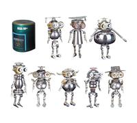 3D Metal Mystery Box Combo Model Set, 8-in-1 Sci-Fi Robot Build Kit, Interstellar Cultural Exchange Puzzle for Adults, DIY Creative Assemble Kit for Desk Display, Gift for Adult (1200+PCS)