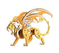 3D Metal Puzzle Beasts Model Kit, 60PCS 3D Assembly Mechanical Manticore Building Kit, Unique Desk Creative Art Decorations Gift for Adults