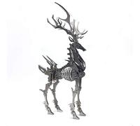 3D Metal Puzzle Big Dream Elk Model Kit, Steel 3D Metal Puzzles Miniature Model Kits for Home Decor, 3D Brain Teaser Puzzles Metal Stainless Steel Ornaments for Adults