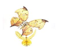 3D Metal Puzzle Butterfly Model Kit, 100PCS DIY Steampunk Mechanical Dead Leaf Butterfly Model with Adjustable Wings, Unique Desk Creative Art Decorations Gift for Adults