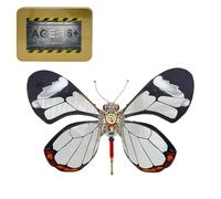 3D Metal Puzzle Butterfly Model Kits, 230+ Pieces Steampunk 3D Metal DIY Assembly Mechanical Model Home Decor Craft Gifts for Teens & Adults Collectors