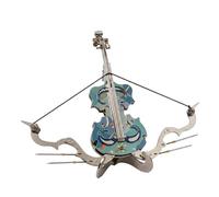 3D Metal Puzzle Crossbow Violin Model | High-Difficulty Mechanical DIY Building Kit for Adults | 304 Stainless Steel Laser-Cut Craft Model | Desktop Art Display | 170 Pcs