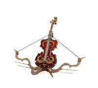 3D Metal Puzzle Crossbow Violin Model | High-Difficulty Mechanical DIY Building Kit for Adults | 304 Stainless Steel Laser-Cut Craft Model | Desktop Art Display | 170 Pcs