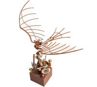 3D Metal Puzzle for Adult, Flapping Wing Bionic Kit with Gear-Driven, Mechanical Desk Ornament & Engineering Art Collectible, for Adults & Teens