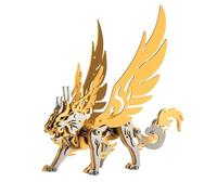 3D Metal Puzzle for Adults, 120Pcs 3D DIY Mechanical Punk Ancient Celestial Heavenly Fierce Model Kit, Creative Art Ornament for Home & Office