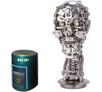 3D Metal Puzzle for Adults, 200+PCS Ideal DIY Project for Adult Crafters 3D Steampunk Puzzle Assembly Kit with Tool, Premium Skeleton Metal Model Assembly Kit, 3D Puzzles Ornaments Gift for Adults