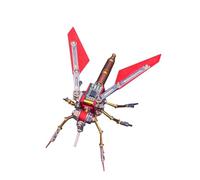 3D Metal Puzzle for Adults, 99Pcs 3D DIY Steampunk Futuristic Mechanical Tech Hornet Model Kits with Sci-Fi Design, Creative Art Ornament for Home & Office