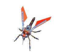 3D Metal Puzzle for Adults, 99Pcs 3D DIY Steampunk Futuristic Mechanical Tech Hornet Model Kits with Sci-Fi Design, Creative Art Ornament for Home & Office