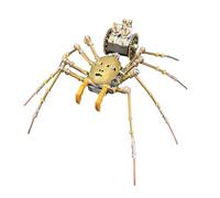 3D Metal Puzzle for Adults, Mechanical Metal Assembly Spider 3D Puzzles Animal Model Kits, 186PCS Steampunk Cyborg Spider 3D Jigsaw Puzzles Punk DIY STEM Toy Birthday Gift