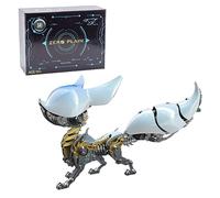 3D Metal Puzzle Fox Model Kit, 339PCS Metal DIY Assembly Ling-Long Fox (Li-Bai) Model with Magnetic LED Lights & Adjustable Joints, Creative Decorations for Office & Home