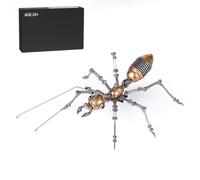 3D Metal Puzzle Insect Model Kit, 100PCS DIY Assembly Mechanical Ant Army Model with Movable Joints, Desk Creative Decorations Gift for Adults