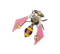 3D Metal Puzzle Insect Model Kit, 112PCS 3D Cyberpunk DIY Mechanical Pulse Cutter Insect Building Kit, Unique Desk Creative Art Decorations Gift for Adults