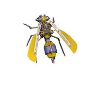 3D Metal Puzzle Insect Model Kit, 122PCS 3D Cyberpunk DIY Mechanical Windrider Patrol Building Kit, Unique Desk Creative Art Decorations Gift for Adults