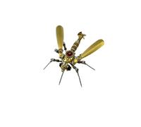 3D Metal Puzzle Insect Model Kit, 130PCS DIY Steampunk Mechanical Mosquito Model Kit with Movable Joints, Creative Desk Art Decorations for Office & Home