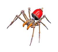3D Metal Puzzle Insect Model Kit, 173PCS 3D Cyberpunk DIY Mechanical Dormant Venom Tooth Spider Building Kit, Unique Desk Creative Art Decorations Gift for Adults
