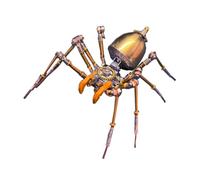 3D Metal Puzzle Insect Model Kit, 173PCS 3D Cyberpunk DIY Mechanical Dormant Venom Tooth Spider Building Kit, Unique Desk Creative Art Decorations Gift for Adults