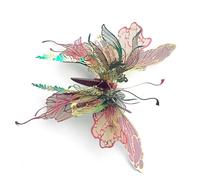 3D Metal Puzzle Insect Model Kit, 50PCS DIY Laser-Cut Assembly Puzzle Mechanical Butterfly Model, Unique Desk Creative Art Decorations Gift for Adults