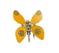 3D Metal Puzzle Insect Model Kit, 97PCS 3D Cyberpunk DIY Mechanical Scaled Wing Floating Butterfly Building Kit, Unique Desk Creative Art Decorations Gift for Adults
