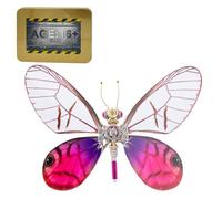 3D Metal Puzzle Kits for Adults Steampunk Cithaerias Aurorina Butterfly Model DIY Collector’s Art Piece