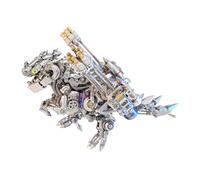 3D Metal Puzzle Mecha Dragon Model DIY Assembly Kit with Optional Wings Steampunk Creative Building Project for Display and Collection(ZYX029/1350pcs+)