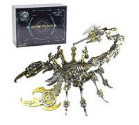 3D Metal Puzzle, Mechanical Scorpion Construction Kit Model, Handmade Decoration for Desk Decoration & DIY Craft Friends (Over 200 Pieces)